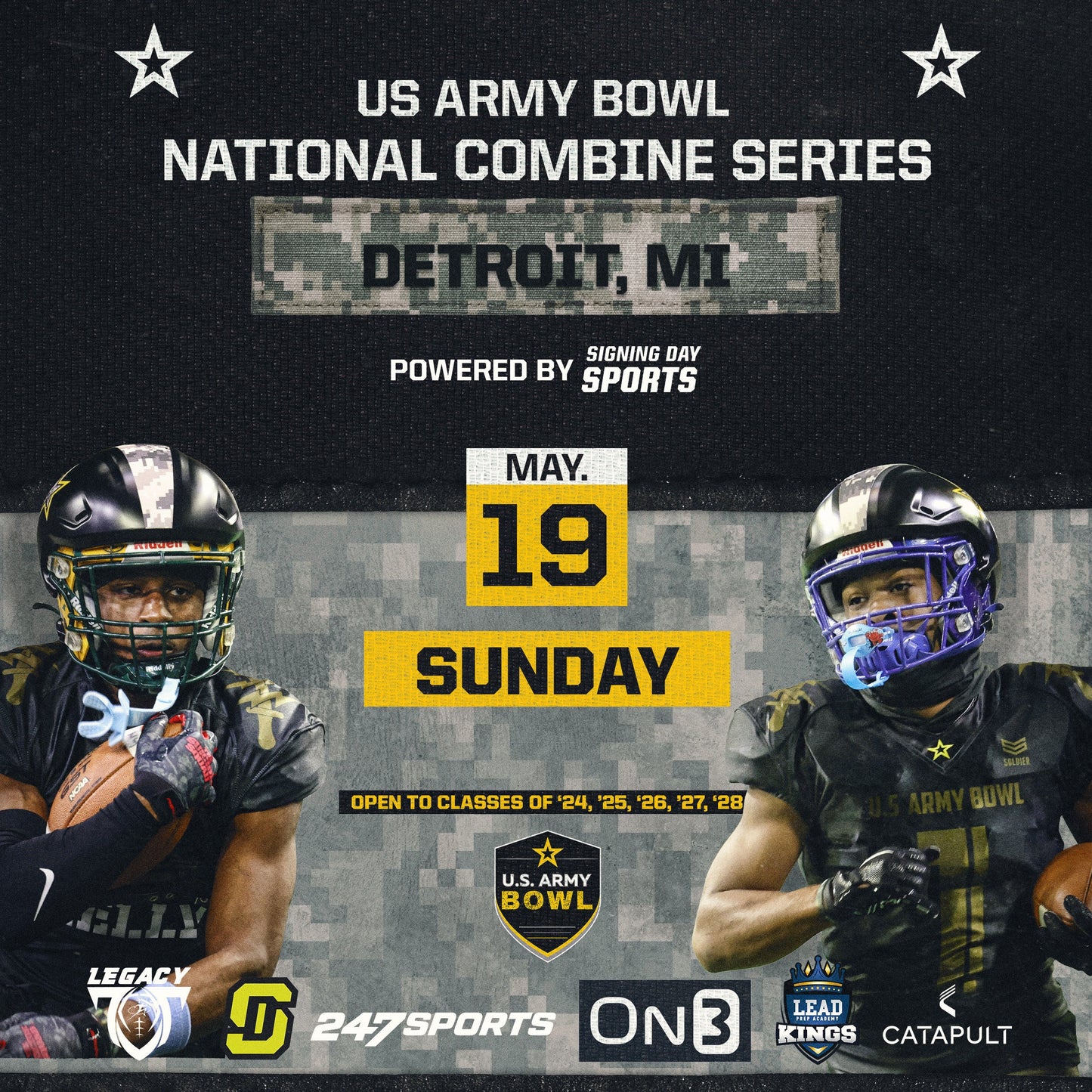 2024 U.S. ARMY BOWL NATIONAL COMBINE SERIES- DETROIT CATHOLIC CENTRAL HS- DETROIT MI-MAY 19TH - Signing Day Sports