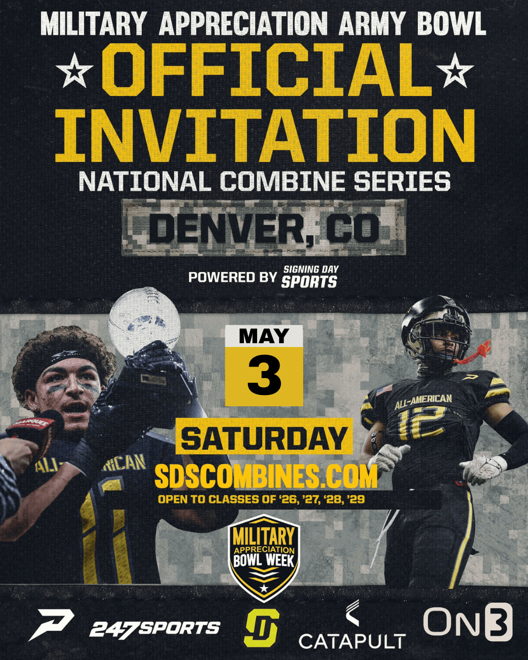2025 MILITARY APPRECIATION U.S. ARMY BOWL COMBINE SERIES - DENVER, CO - CHATFIELD HS - MAY 3RD - Signing Day Sports