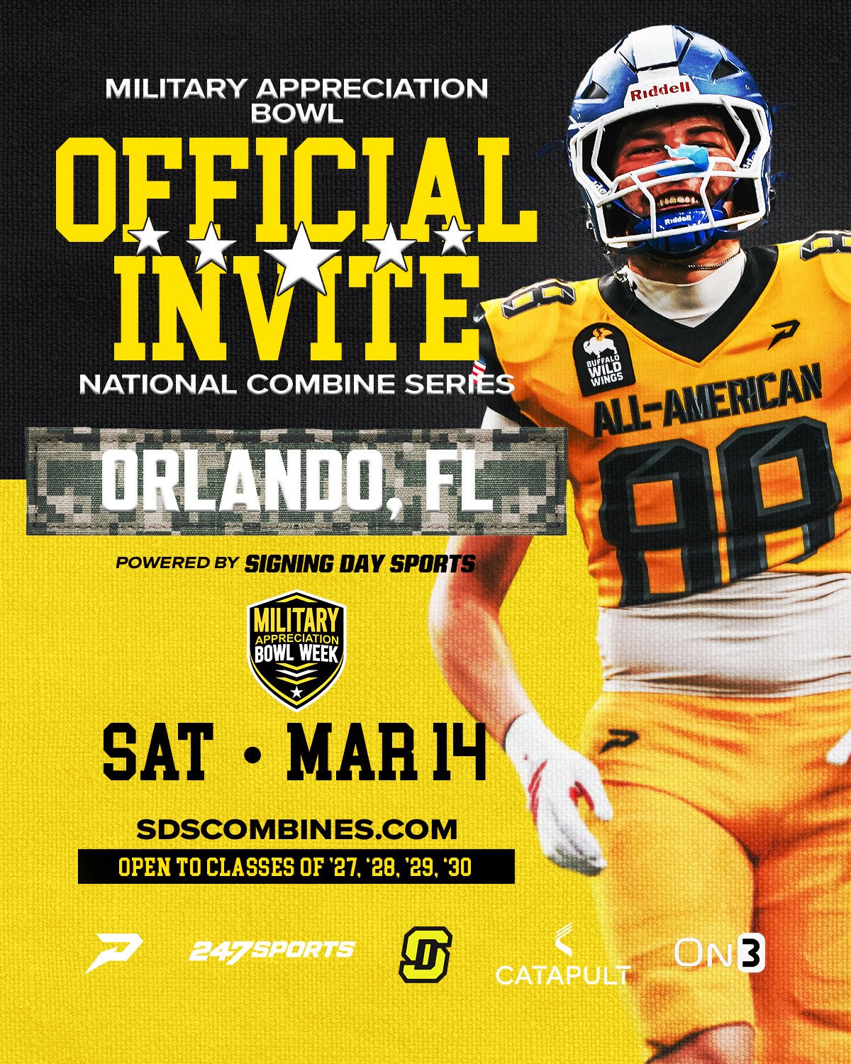 2026 MILITARY APPRECIATION U.S. ARMY BOWL COMBINE SERIES - ORLANDO, FL - MARCH 14TH - Signing Day Sports
