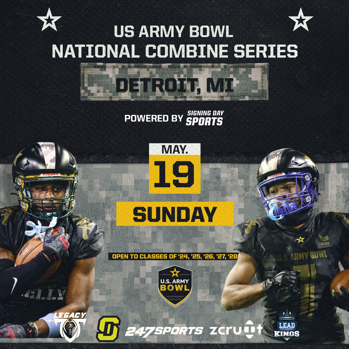 2024 U.S. ARMY BOWL NATIONAL COMBINE SERIES- DETROIT CATHOLIC CENTRAL HS- DETROIT MI-MAY 19TH