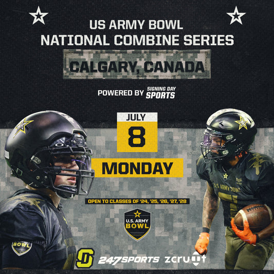 CANADA DAY 1 2024 U.S. ARMY BOWL NATIONAL COMBINE SERIES-SHOULDICE ATHLETIC PARK- CALGARY, CA - JULY 8TH - Signing Day Sports
