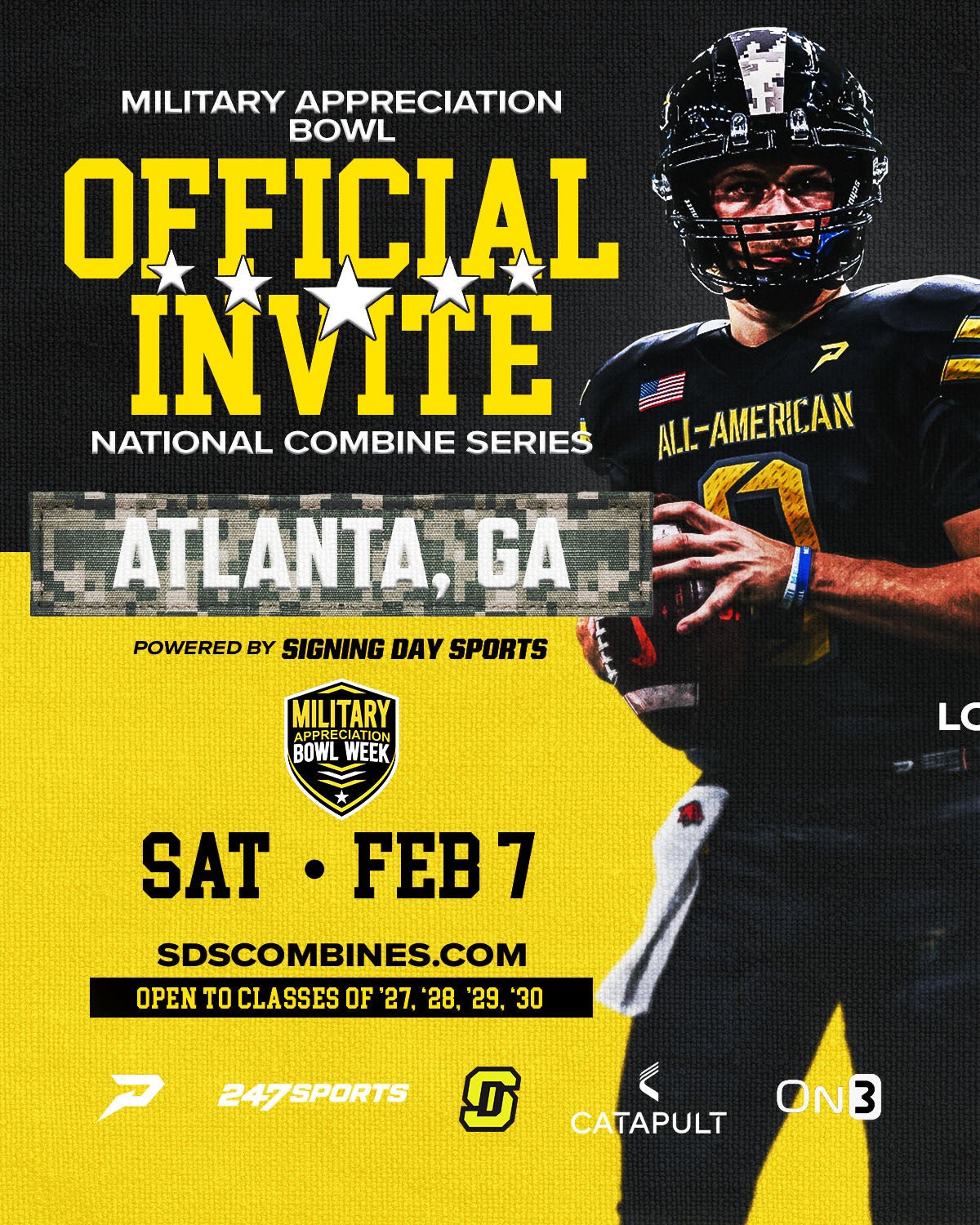 2026 MILITARY APPRECIATION U.S. ARMY BOWL COMBINE SERIES - ATLANTA, GA - GAINESVILLE HS - FEBRUARY 7TH - Signing Day Sports