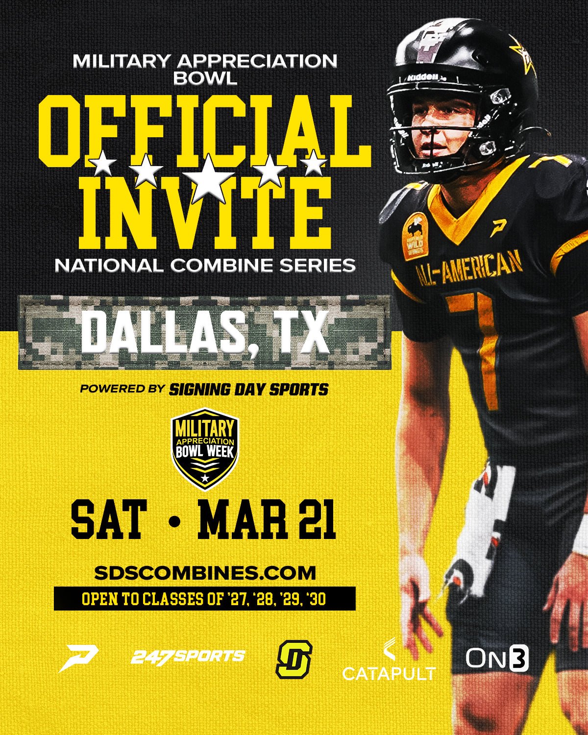 2026 MILITARY APPRECIATION U.S. ARMY BOWL COMBINE SERIES - DALLAS, TX - MARCH 21ST - Signing Day Sports