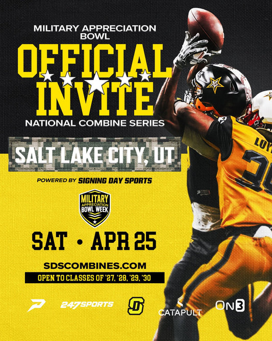 2026 MILITARY APPRECIATION U.S. ARMY BOWL COMBINE SERIES - SALT LAKE CITY, UT - APRIL 25TH - Signing Day Sports